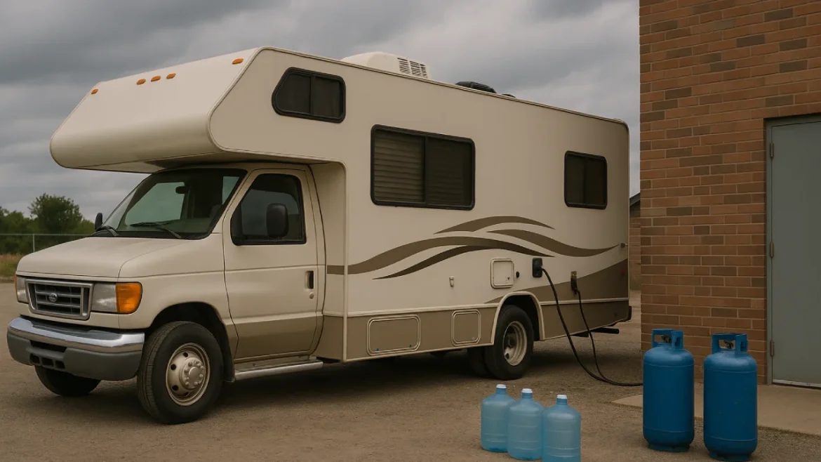 Kamper jako dom dla pracującej pary w USA